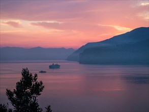 Ship at anchor