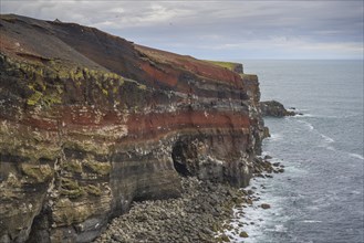 Red coloured Krisuvikuberg cliffs