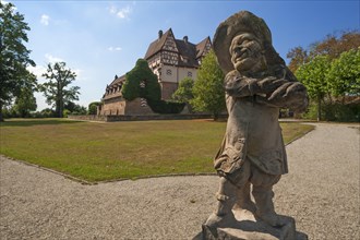 Grotesque gnome of the Baroque in the park