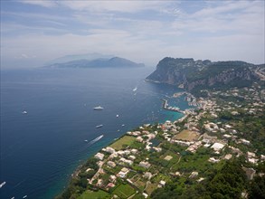 View of the coast and Marina Grande
