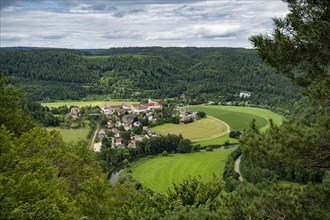 View of the Danube Valley and Beuron Archabbey