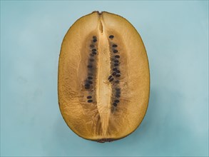 Kiwi fruit cut in half