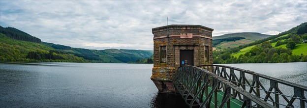 Panorama on Talybont Reservoir