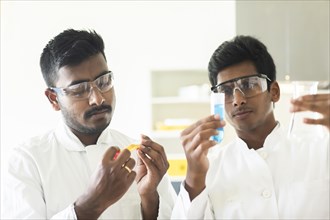 Students in an internship at the university