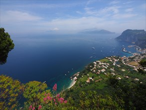 View of the coast and Marina Grande