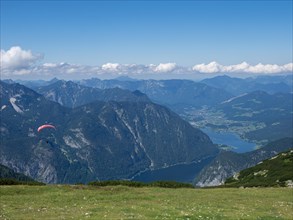 Paragliding on the Krippenstein with Lake Hallstatt