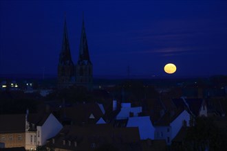 Moonrise over Quedlinburg
