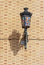 Typical painted streetlight