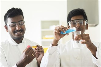 Students in an internship at the university