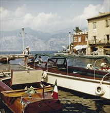 Lake Garda in 1960: Port of Malcesine