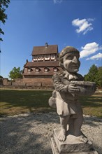 Grotesque gnome of the Baroque in the park