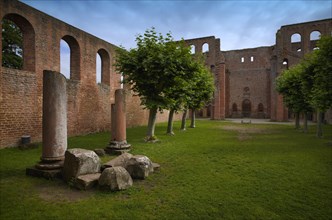 Inner courtyard of the Limburg an der Haardt monastery ruins