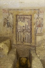 Tomba dei Caronti burial chamber with frescoes from 150