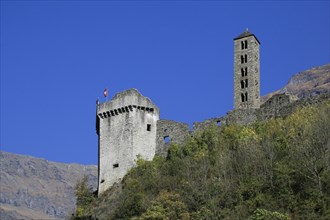 Ruins of the castle Castello di Mesocco