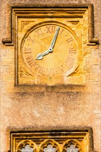 Clock on the castle tower