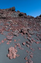 Reddish lava rock