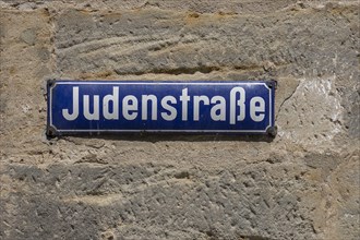 Street sign Judenstrasse