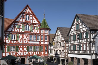 Half-timbered houses in Schiltach in the Kinzigtal