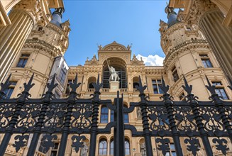 The portal at the entrance to Schwerin Castle