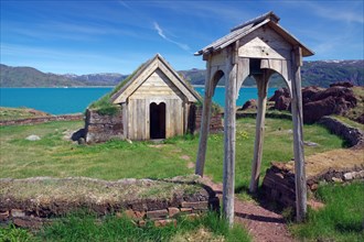 Replica of the first Christian church in Greenland