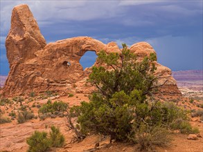 Thunderclouds over Turret Arch
