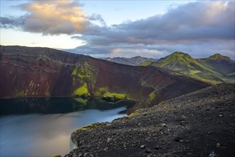 Caldera of Ljotipollur Volcano