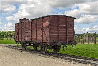 Freight wagon at Auschwitz II-Birkenau concentration camp