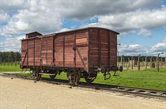 Train carriage at Auschwitz II-Birkenau concentration camp
