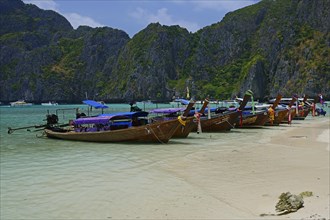 Traditional longtail boat