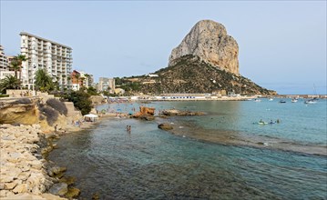 Beach and Penyal d'Ifac Rock