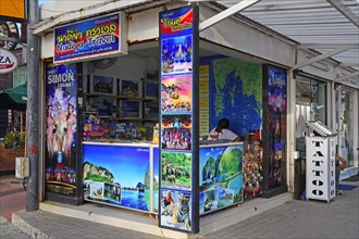 Typical street stall for booking tours and excursions