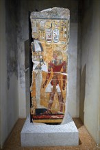 Pillar fragment of King Sethos I in front of the god Osiris ca. 1290 BC