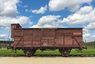 Train carriage at Auschwitz II-Birkenau concentration camp