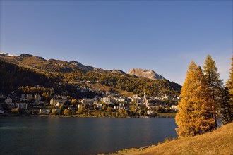 St.Moritz in autumn with St.Moritzersee