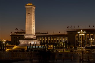 Blue hour at Tiananmen Square