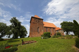 Historic brick village church Hohenkirchen from the 15th century
