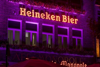 Neon sign for the beer brand Heineken