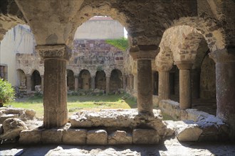 Cloister of the Cathedral of San Bartolomeo on the Castle Hill