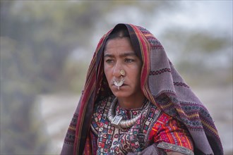 Fakirani woman with nose ring