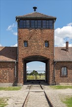 Auschwitz II-Birkenau concentration camp gatehouse