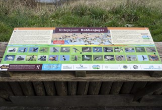 Information board Viewpoint seal hunters
