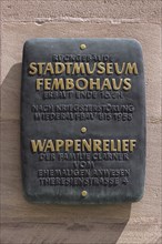 Information board at the City Museum