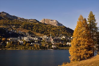 St.Moritz in autumn with St.Moritzersee