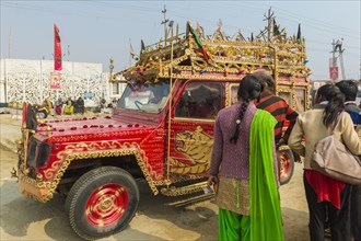 Decorated sadhu vehicle