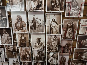 Picture postcards depicting famous native Americans