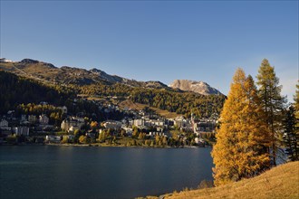 St.Moritz in autumn with St.Moritzersee