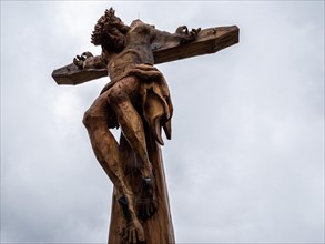 Carved Christ figure