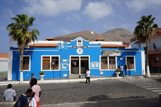 Blue Municipality Building