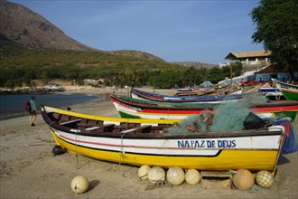 Fishing boat on the beach of Tarrafal