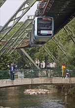 Suspension railway over the river Wupper